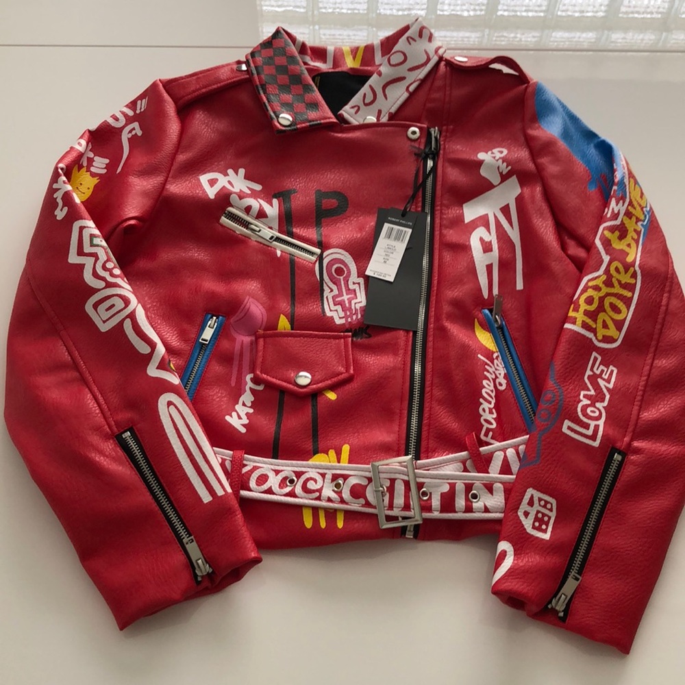 Robert Phillipe Printed Jacket Brand New